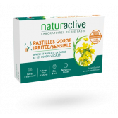 Naturactive gorges irritées/sensibles - 24 pastilles miel & mûres