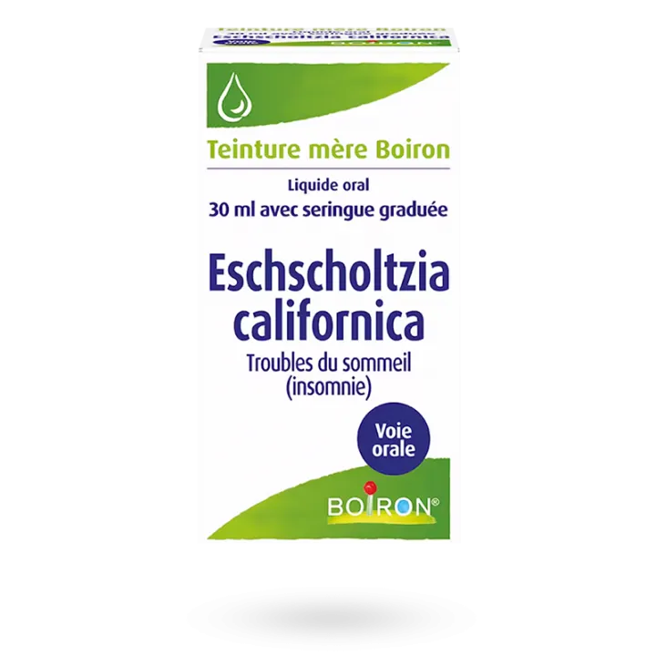 Eschscholtzia Californica Boiron teinture mère troubles du sommeil 30 ml