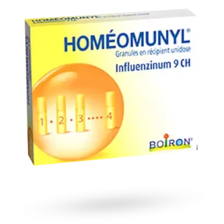Homéomunyl Boiron Influenzinum 9 CH 4 tubes granules