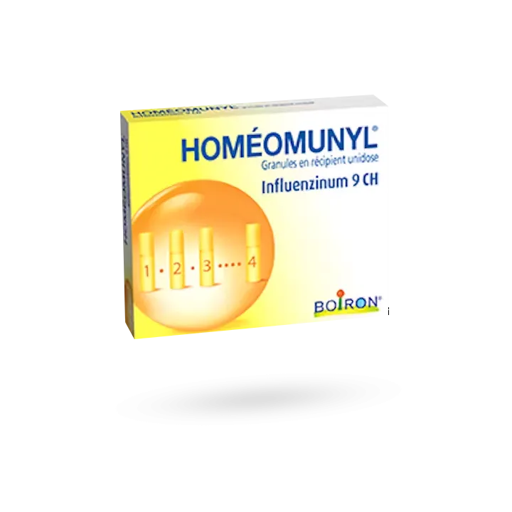 Homéomunyl Boiron Influenzinum 9 CH 4 tubes granules