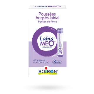 Labiameo Boiron granules poussées herpès labial 3 tubes
