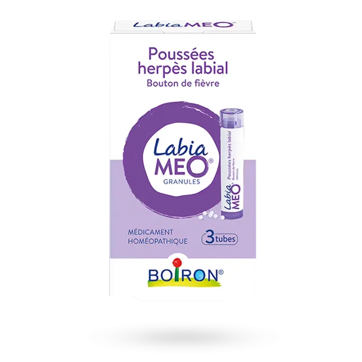 Labiameo Boiron granules poussées herpès labial 3 tubes