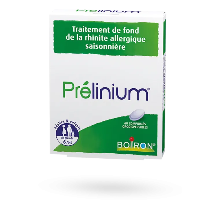 Prélinium Boiron rhinite allergique saisonnière 60 comprimés orodispersibles