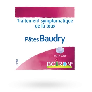 Pâtes Baudry Boiron traitement de la toux pâtes à sucer 70 g