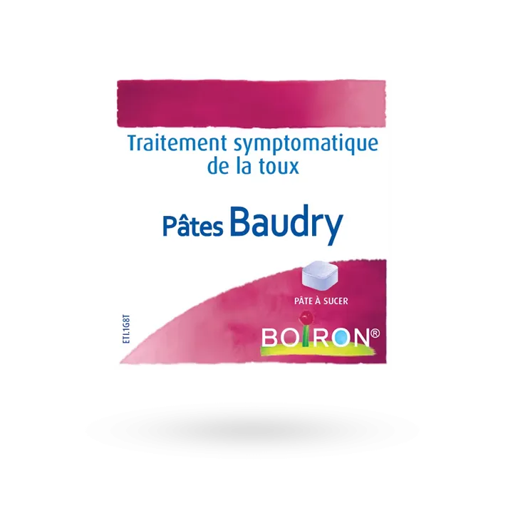 Pâtes Baudry Boiron traitement de la toux pâtes à sucer 70 g