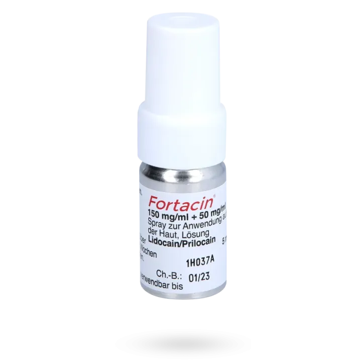 Fortacin 150 mg/ml + 50 mg/ml éjaculation précoce spray cutané de 5ml