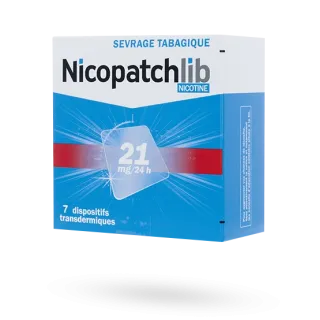 Nicopatchlib 21 mg/24 h nicotine sevrage tabagique 7 et 28 patchs Nicopatchlib 21 mg/24 h nicotine sevrage tabagique 7 et 28 patchs