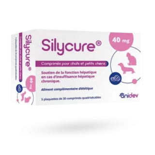 Silycure 40 mg chats et petits chiens 150 comprimés