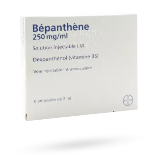 Bépanthène 250 mg/ml Bayer 6 ampoules