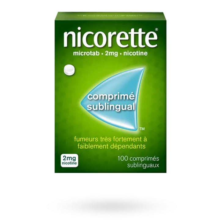 Nicorette Microtab 2 mg nicotine 100 comprimés