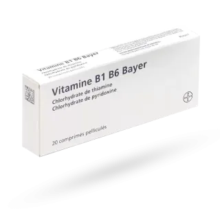 Vitamines B1 B6 Bayer 20 et 40 comprimés