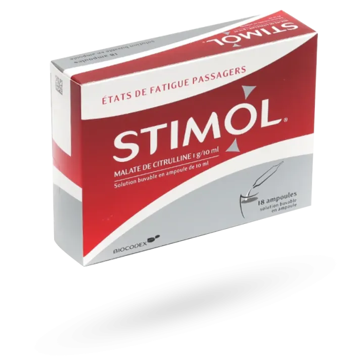 Stimol solution buvable fatigue passagère 18 ampoules