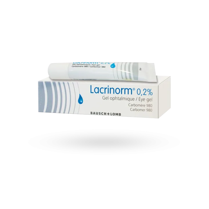 Lacrinorm 0,2 % gel ophtalmique sécheresse oculaire 10 g