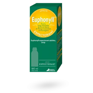 Euphonyll sirop expectorant toux grasse 180 ml