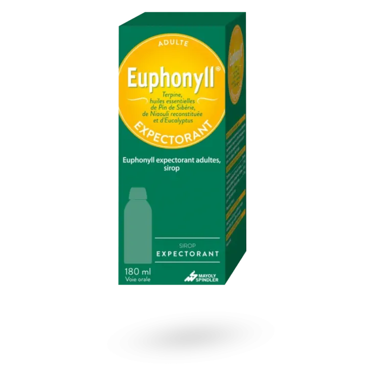 Euphonyll sirop expectorant toux grasse 180 ml