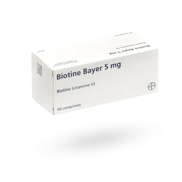 Biotine Bayer 5 mg vitamine H 60 comprimés