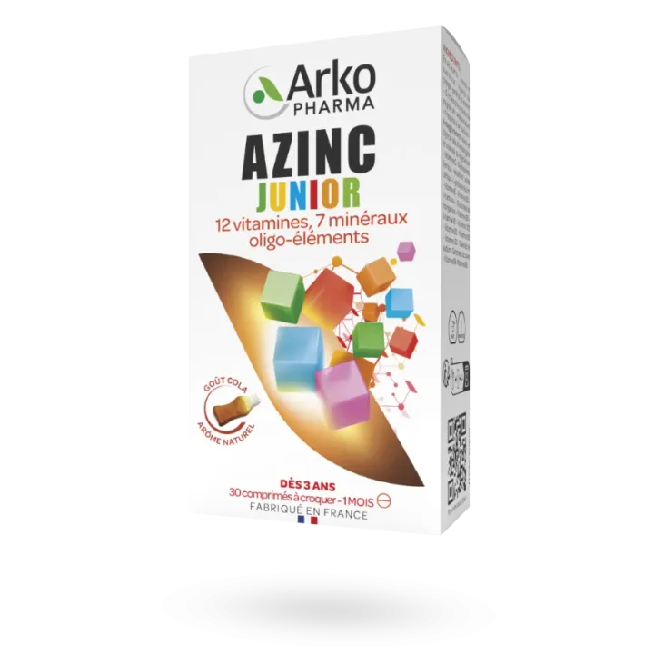 Azinc vitalité junior goût cola 30 comprimés à croquer