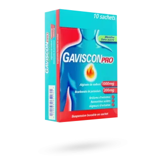 Gaviscon Pro menthe sans sucre suspension buvable - 10 sachets-dose