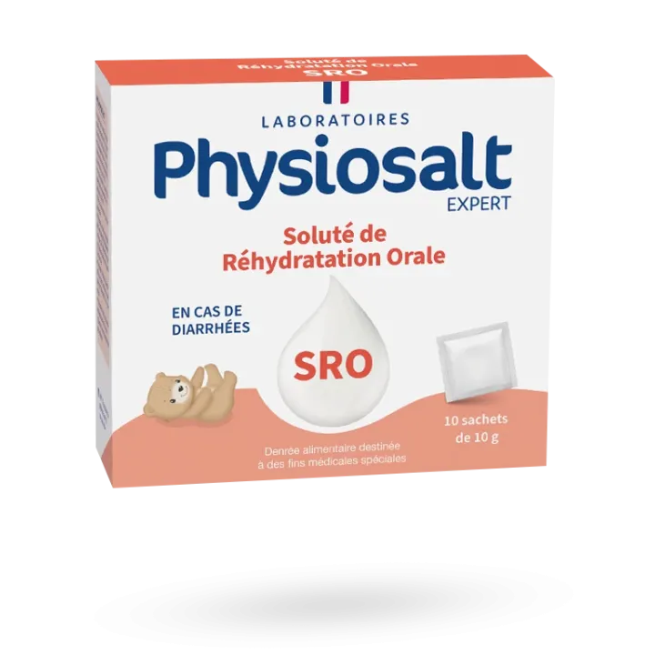 Physiosalt Soluté de Réhydratation Orale nourrissons 10 sachets de 10 g