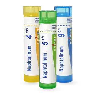 Naphtalinum Boiron tubes granules homéopathiques - 4 CH 5 CH 9 CH