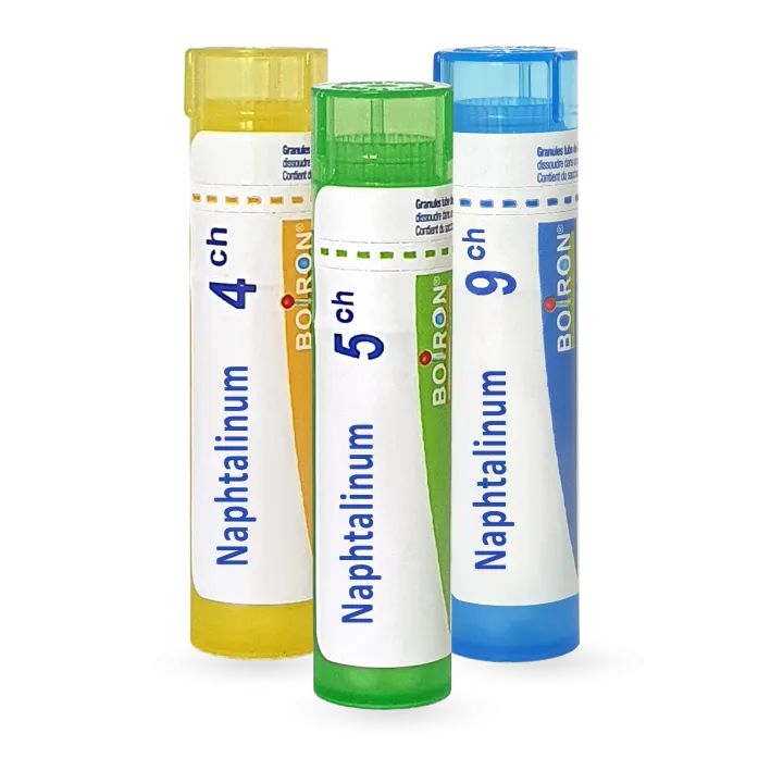Naphtalinum Boiron tubes granules homéopathiques - 4 CH 5 CH 9 CH