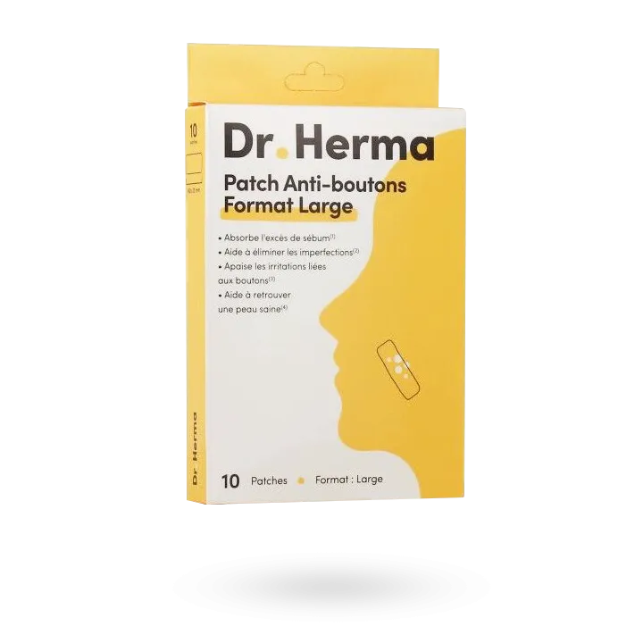 Dr Herma patch anti-boutons format large 10 patches