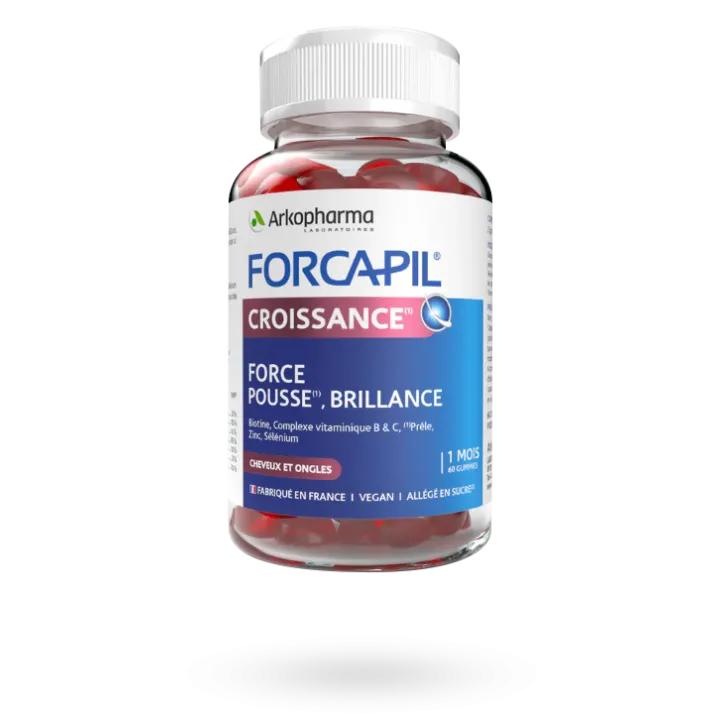 Forcapil croissance force et brillance 60 gummies
