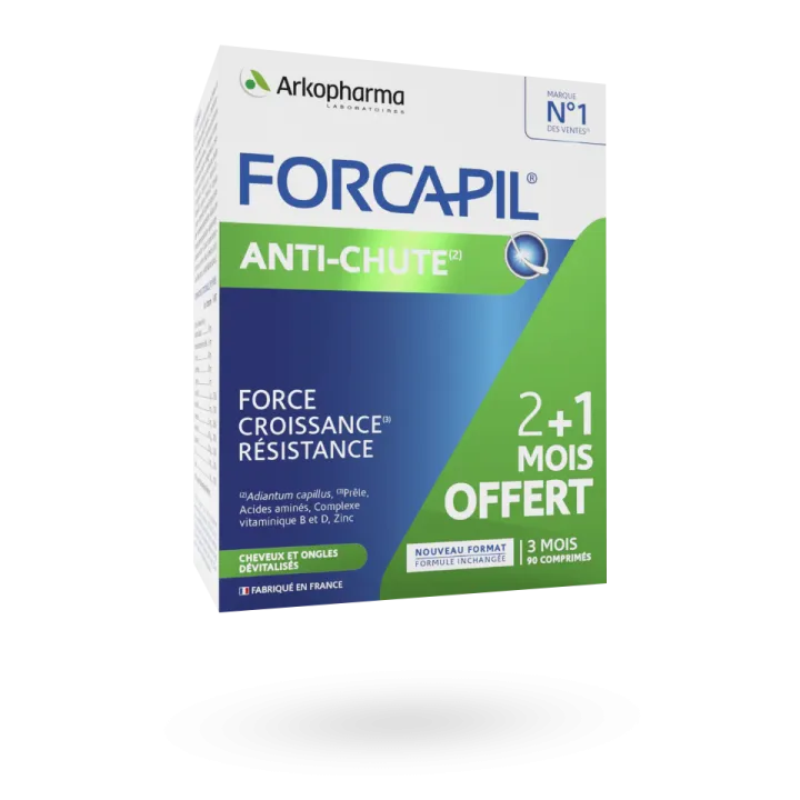 Forcapil anti-chute force croissance résistance 90 comprimés