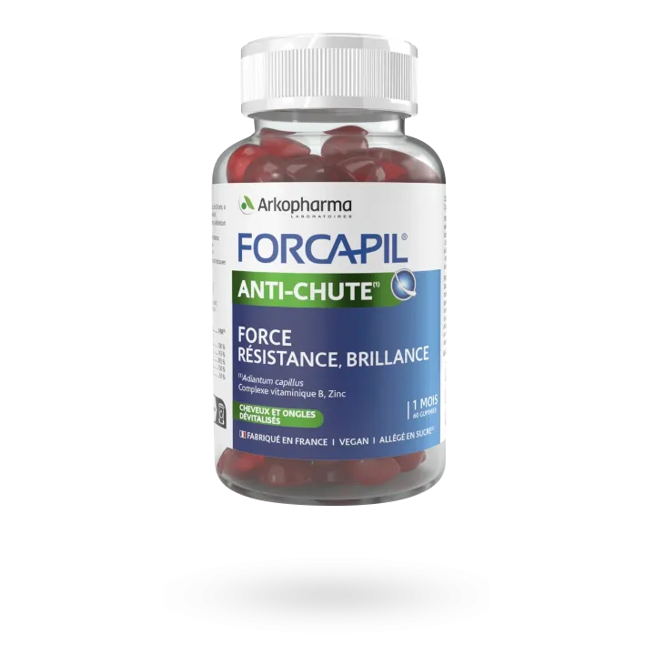 Forcapil anti-chute force résistance brillance 60 gummies