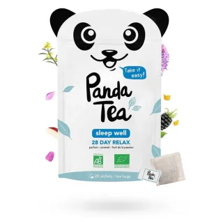 Panda Tea Sleep Well infusions BIO détox 28 sachets caramel fruit de la passion