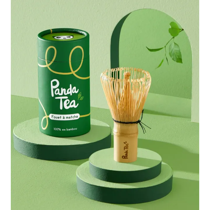 Fouet à Matcha en bambou Panda Tea 100 tiges