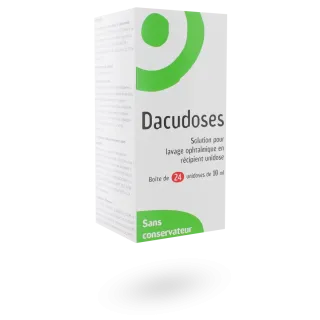 Dacudoses 24 unidoses de solution pour lavage ophtalmique