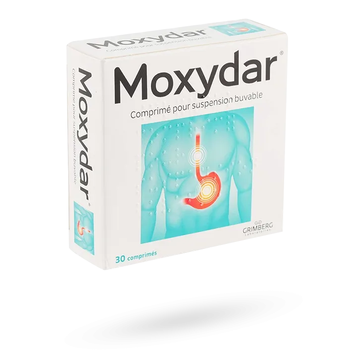 Moxydar comprimé pour suspension buvable brûlures d'estomac
