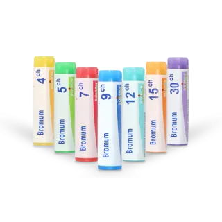 Bromum Boiron tubes granules et doses 4 CH 5 CH 7 CH 9 CH 12 CH 15 CH 30 CH
