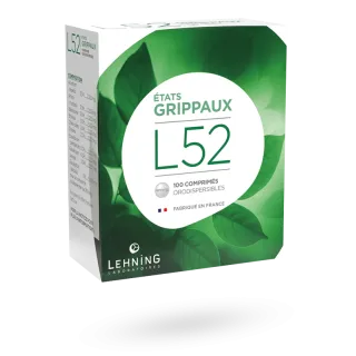 L52 états grippaux Lehning 100 comprimés orodispersibles L52 états grippaux Lehning 100 comprimés orodispersibles