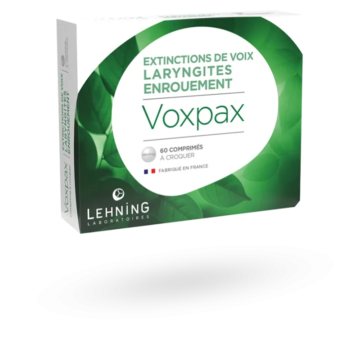 Voxpax Lehning enrouement 60 comprimés