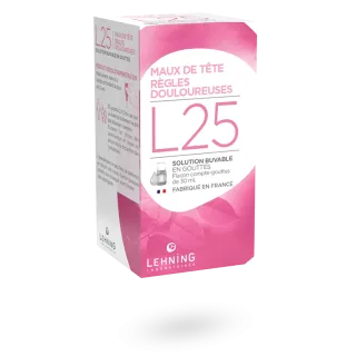L25 Lehning maux de tête règles douloureuses 30 ml