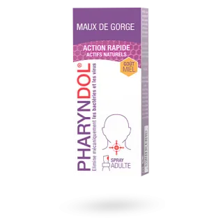 Pharyndol enfant maux de gorge spray 20 ml goût miel