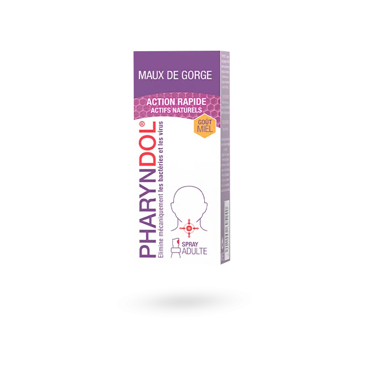 Pharyndol enfant maux de gorge spray 20 ml goût miel