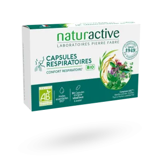 Capsules respiratoires BIO Naturactive huiles essentielles 30 capsules