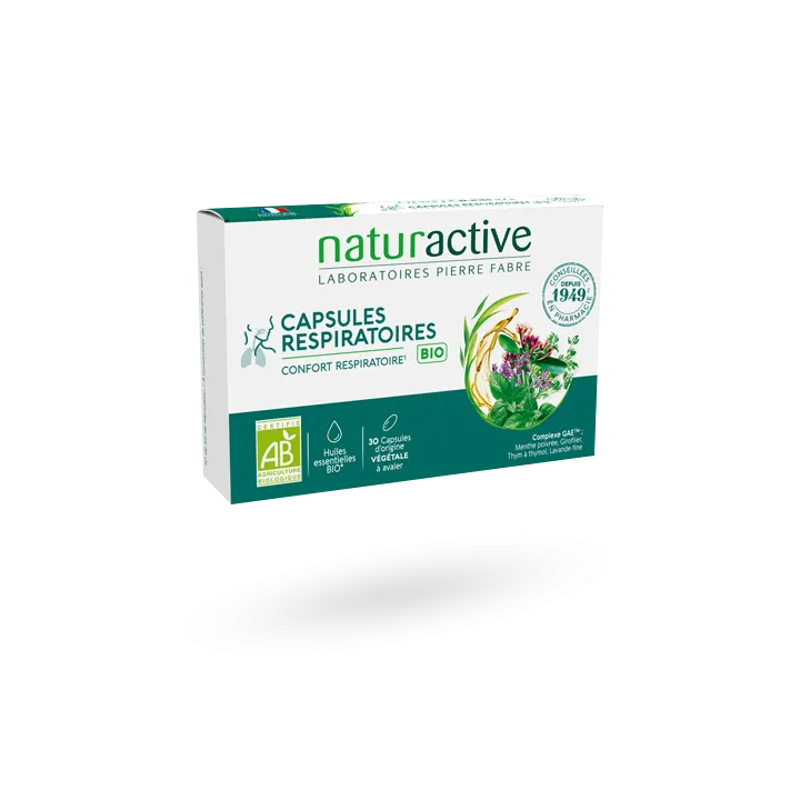 Capsules respiratoires BIO Naturactive huiles essentielles 30 capsules