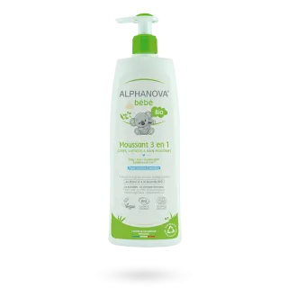 Alphanova Bébé moussant 3 en 1 BIO 500 ml