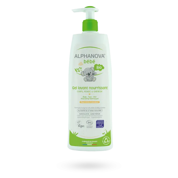 Alphanova Bébé gel lavant nourrissant BIO 500 ml