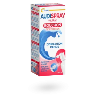 Audispray Ultra bouchons de cérumen spray auriculaire 20 ml