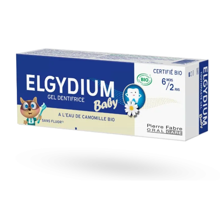 Elgydium Baby gel dentifrice camomille BIO 30 ml