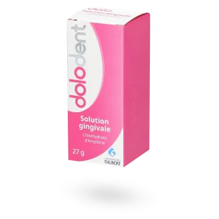Dolodent bébé douleurs dentaires solution gingivale - Flacon de 27 g