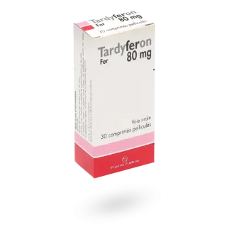 Tardyferon 80 mg boite de 30 comprimés enrobés
