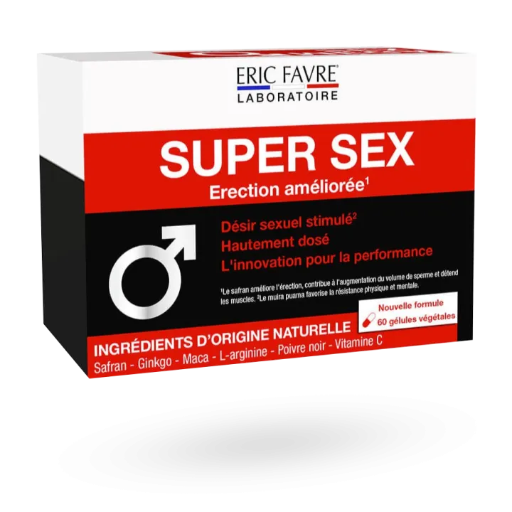 Super Sex érection améliorée Eric Favre 60 gélules