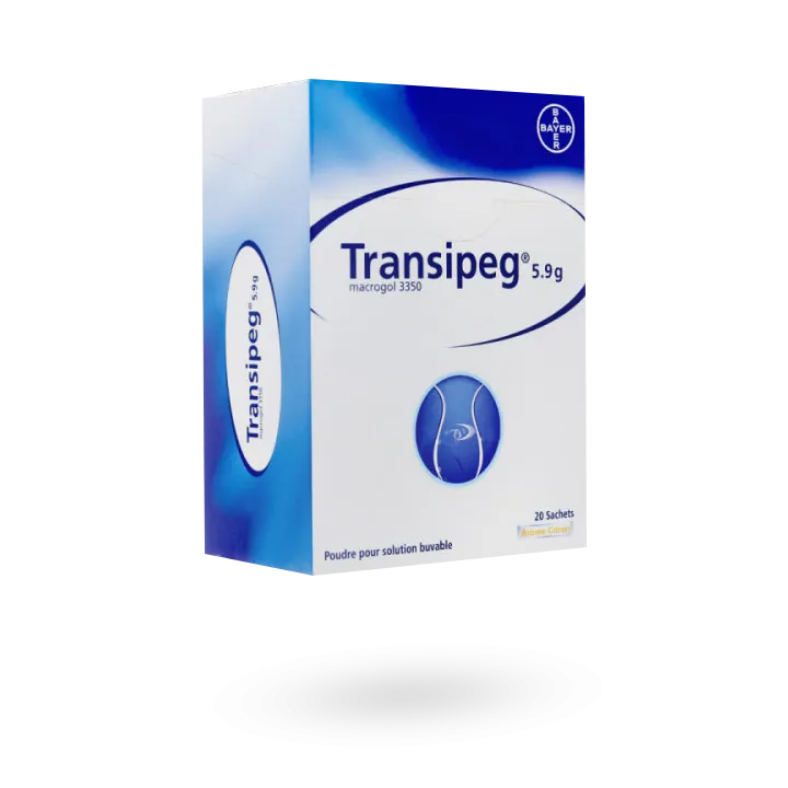 Transipeg 5,9 g Macrogol solution buvable citron 20 sachets