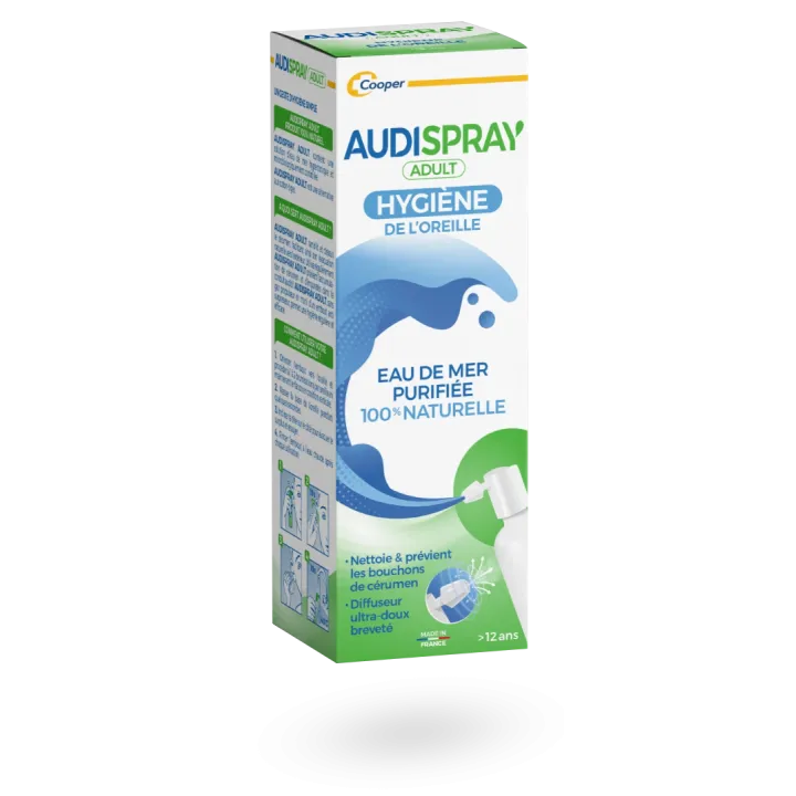 Audispray adulte hygiène de l'oreille spray 50 ml